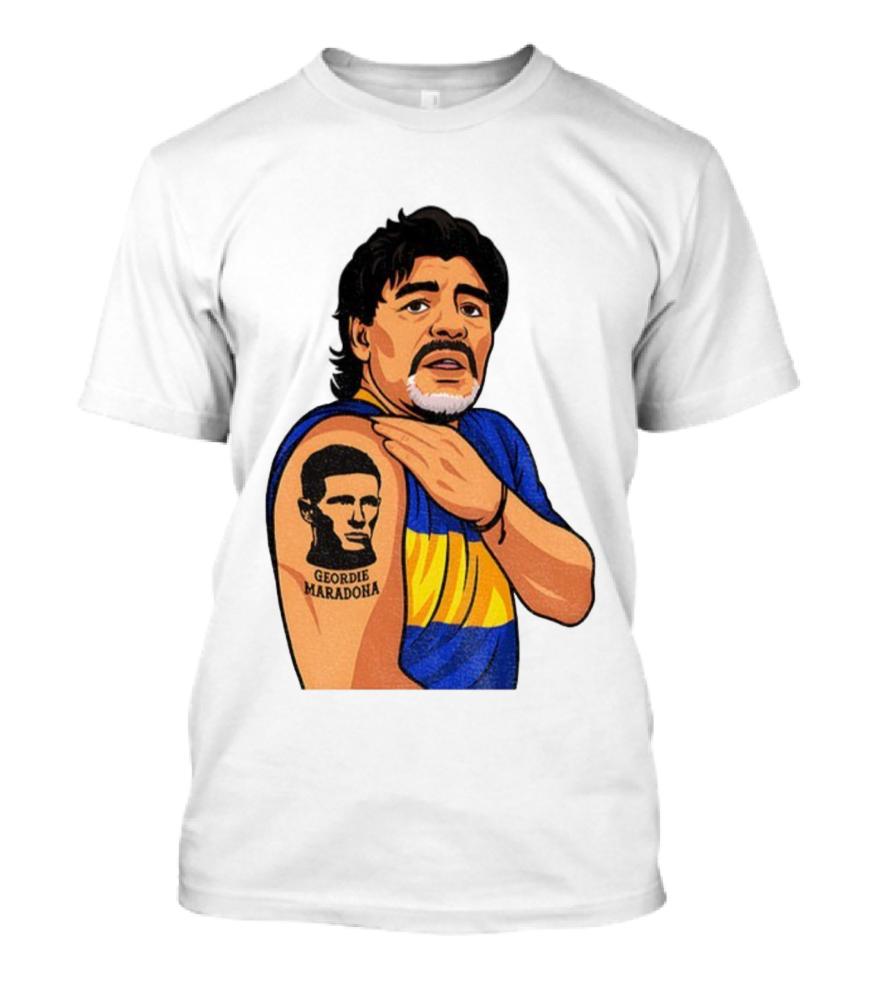 Elliot Anderson Geordie Maradona Tattoo Icon Illustration T-Shirt