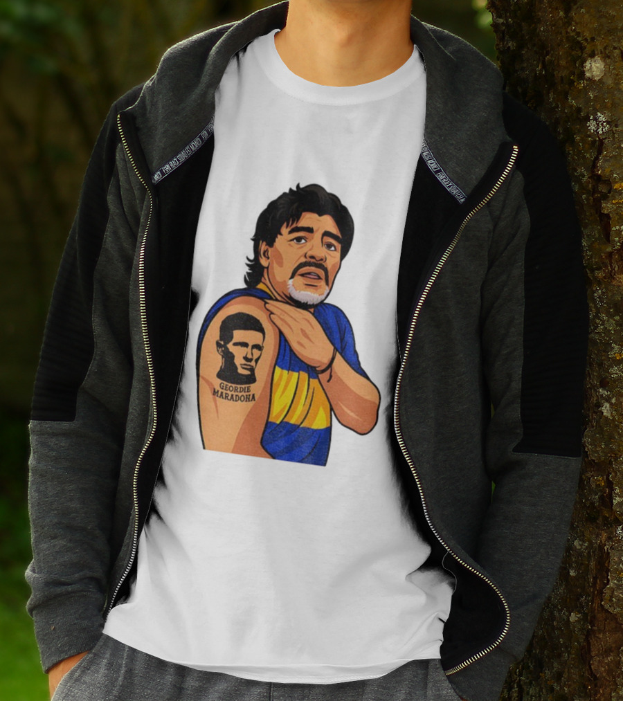 Elliot Anderson Geordie Maradona Tattoo Icon Illustration T-Shirt