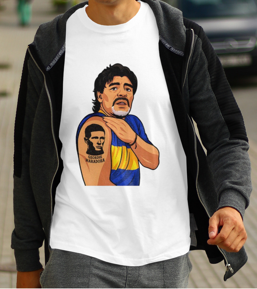 Elliot Anderson Geordie Maradona Tattoo Icon Illustration T-Shirt