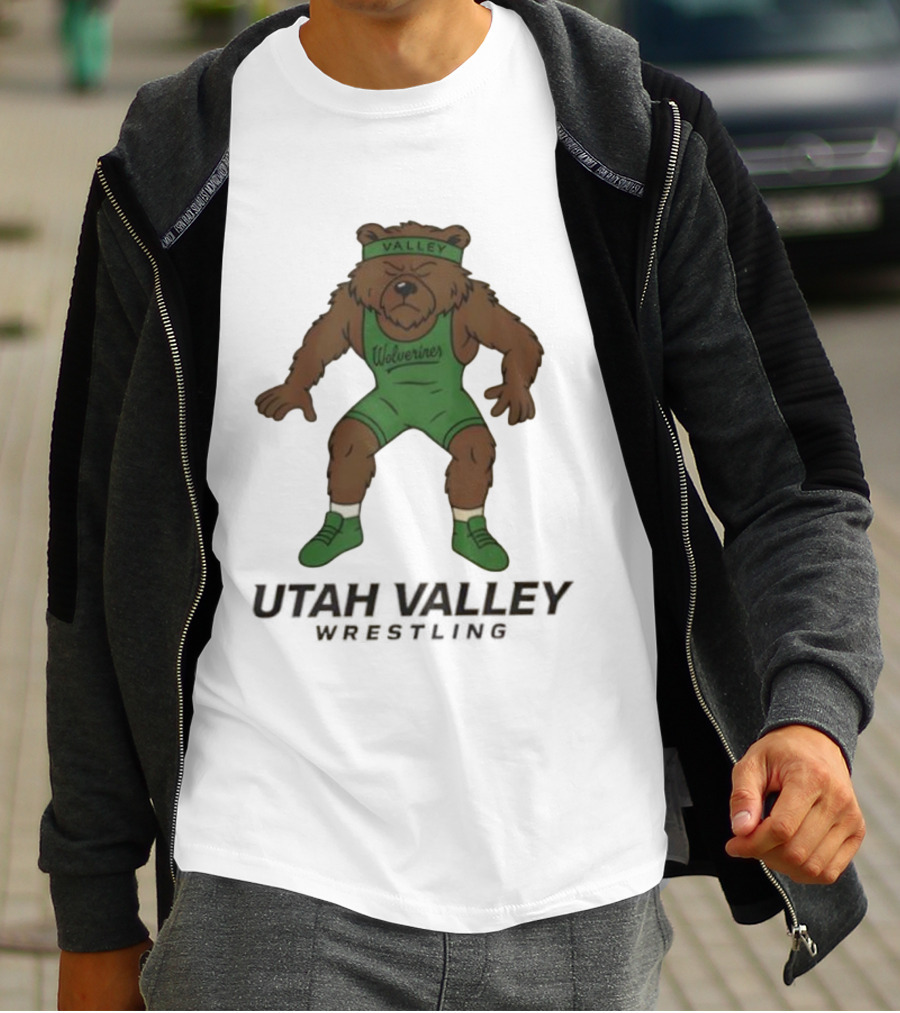 Utah Valley Wrestling Wolverines Bear Willy T-Shirt
