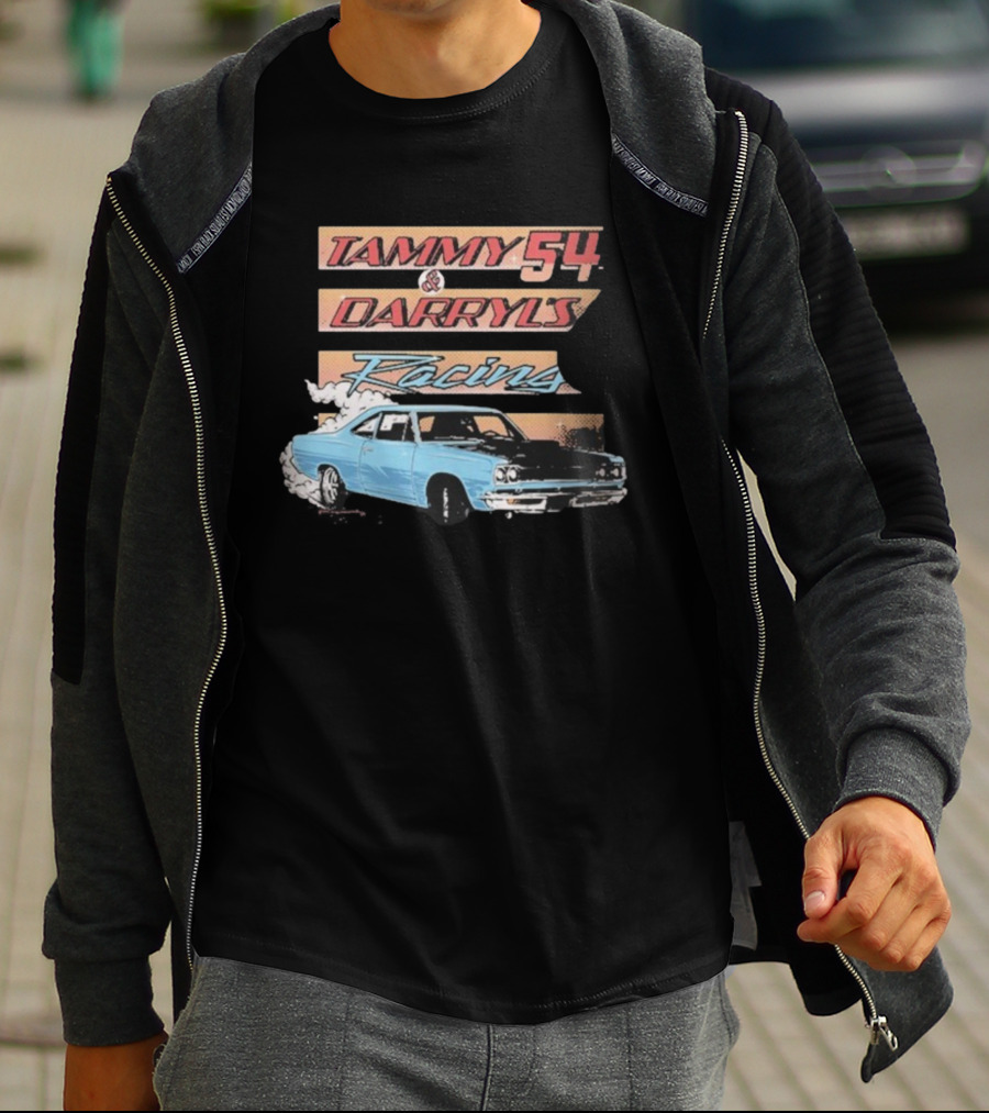 Tammy 54 Darryl's Racing Vintage Car Chelcie Lynn Trailer Trash Tammy T-Shirt
