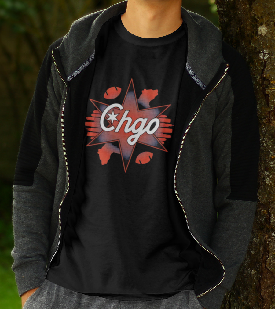 Chgo Star Football Claws T-Shirt