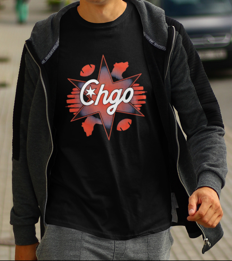 Chgo Star Football Claws T-Shirt