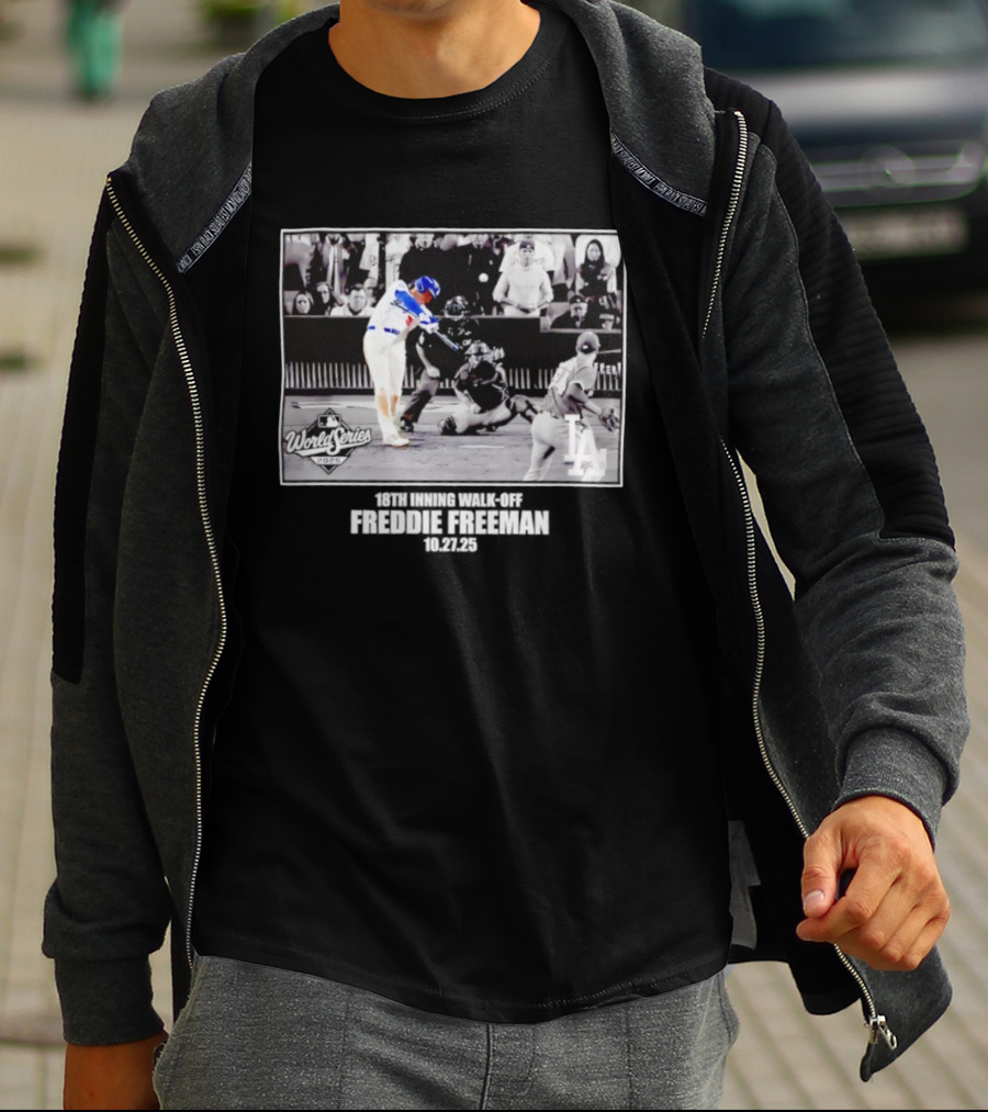 Freddie Freeman Los Angeles Dodgers 2025 World Series Moments T-Shirt