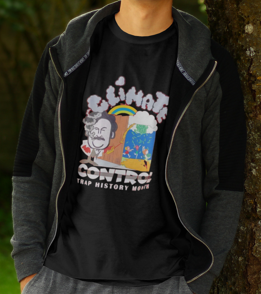 Jmacworldwide Climate Control Trap History Month Rainbow Cartoon Style T-Shirt