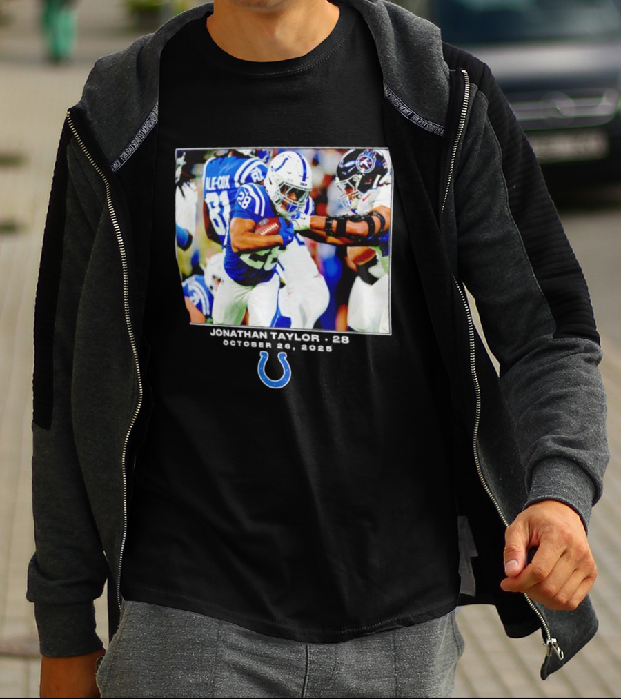 Jonathan Taylor Colts NFL Week 8 Action T-Shirt