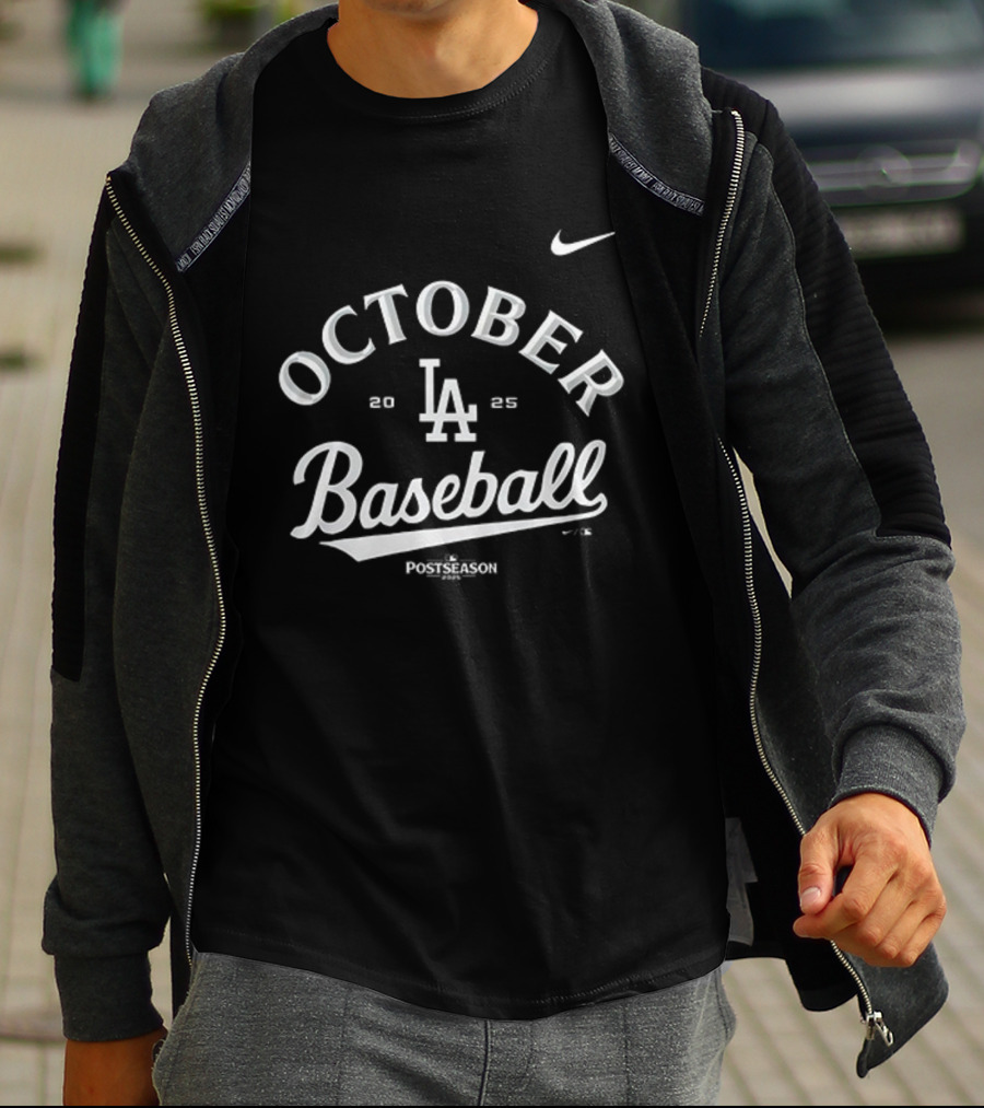 Los Angeles Dodgers October Baseball LA Nike T-Shirt