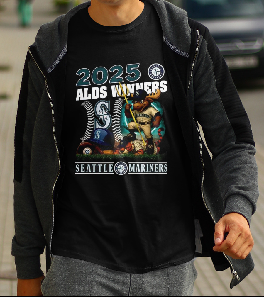 2025 Seattle Mariners ALDS Winners Mascot T-Shirt