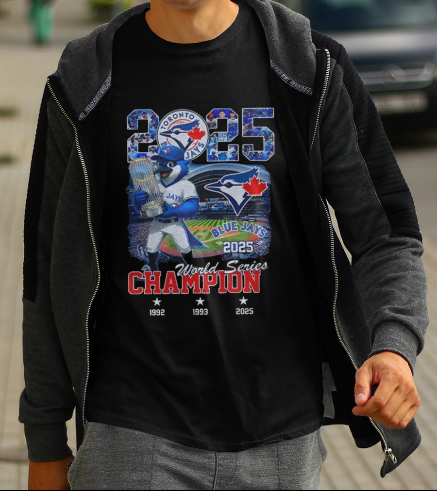 Toronto Blue Jays 2025 World Series Champion Victory Celebration T-Shirt
