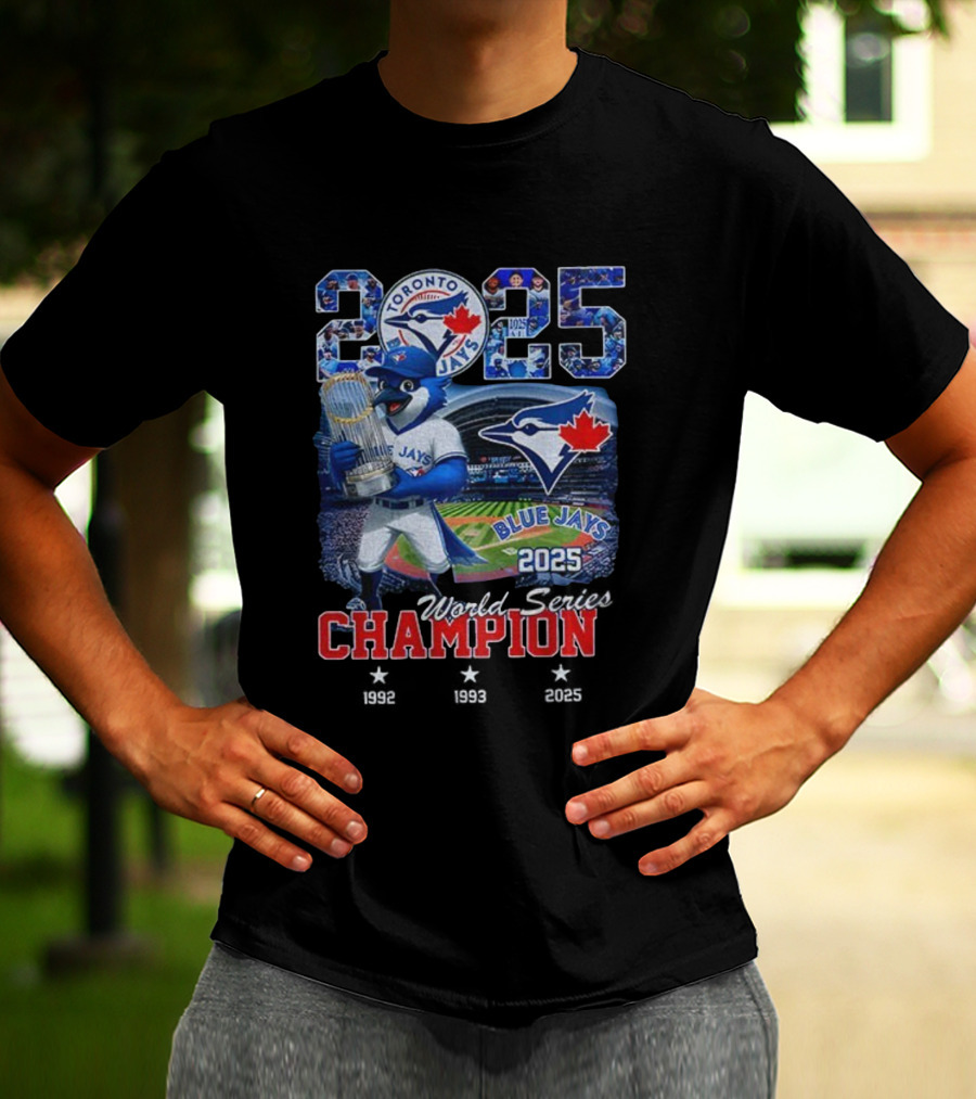 Toronto Blue Jays 2025 World Series Champion Victory Celebration T-Shirt