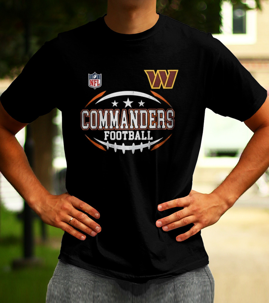 NFL Washington Commanders Football Harley Davidson Motorcycle T-Shirt