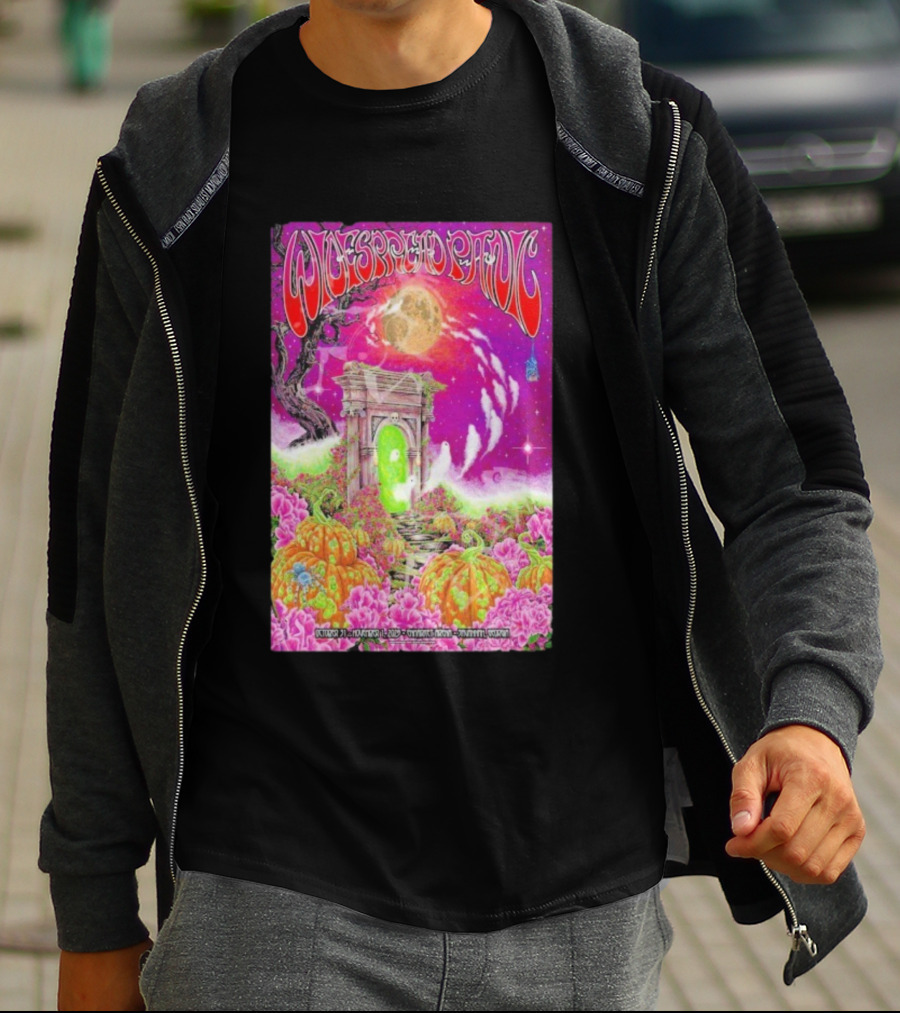 Widespread Panic Savannah Tour Spooky Pink Pumpkin Gateway October 31 2025 T-Shirt