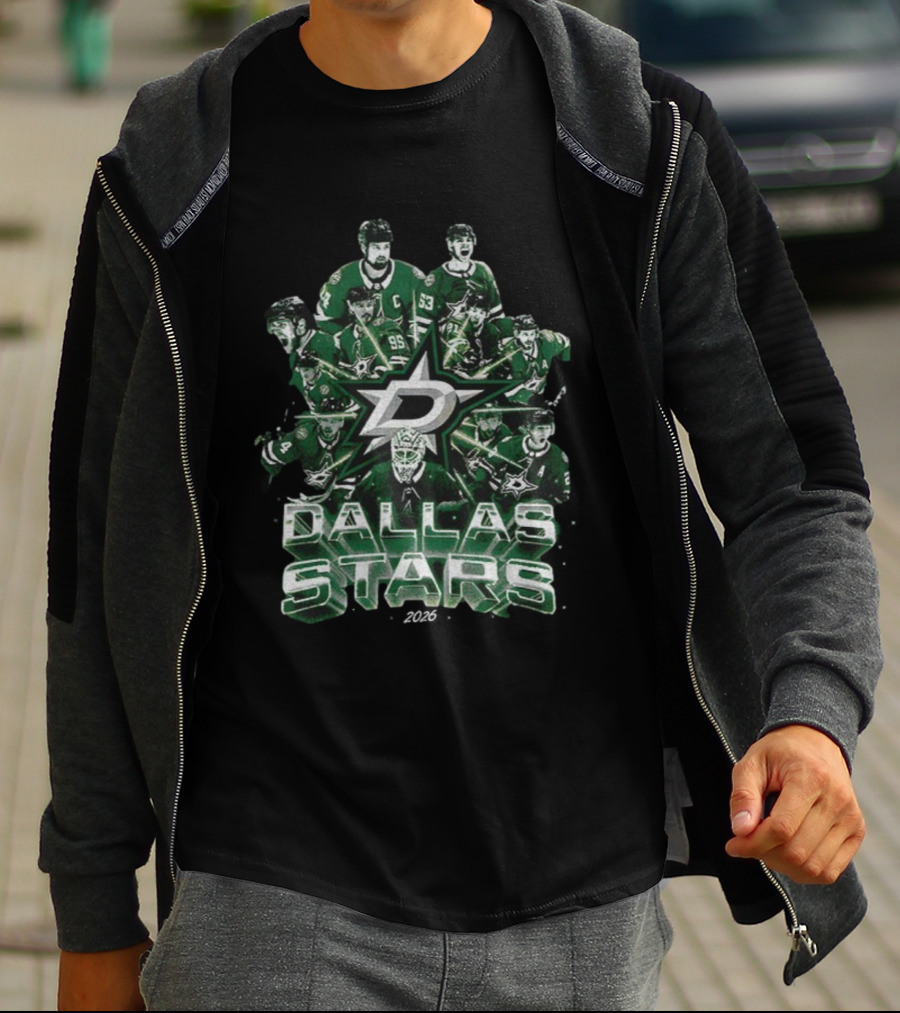 Dallas Stars 2026 Vintage Team Player Montage T-Shirt