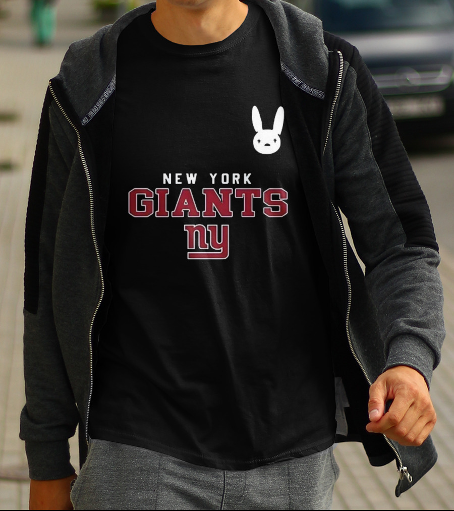 New York Giants NY DTMF Bad Bunny Collaboration T-Shirt