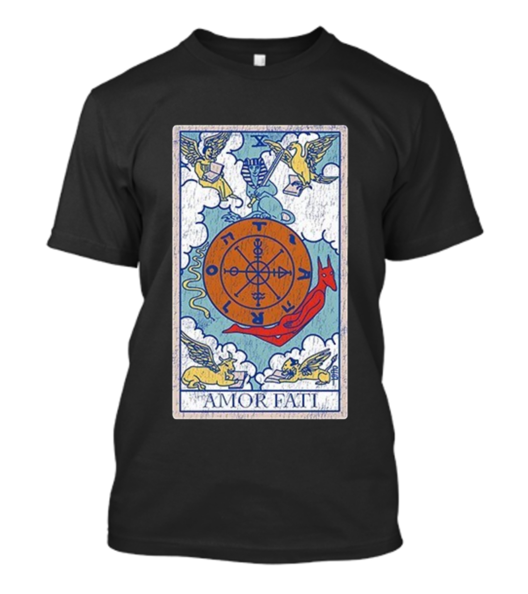 Joe Bartolozzi Amor Fati Wheel Of Fortune Tarot Destiny Unveiled Royal T-Shirt