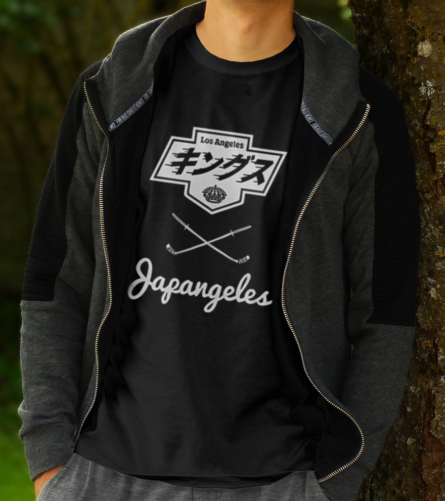 Los Angeles Kings Japangeles Japanese Hockey Sticks Collaboration T-Shirt