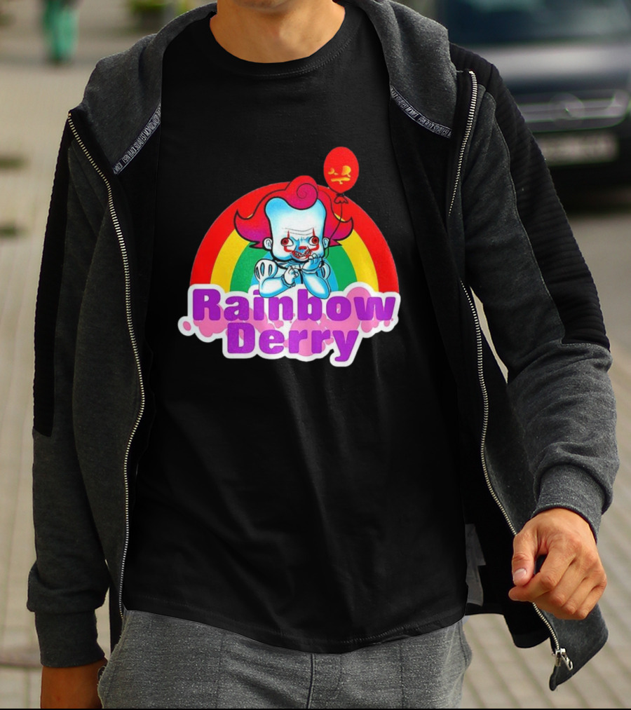 Rainbow Derry Pennywise Infant Balloon Cartoon T-Shirt