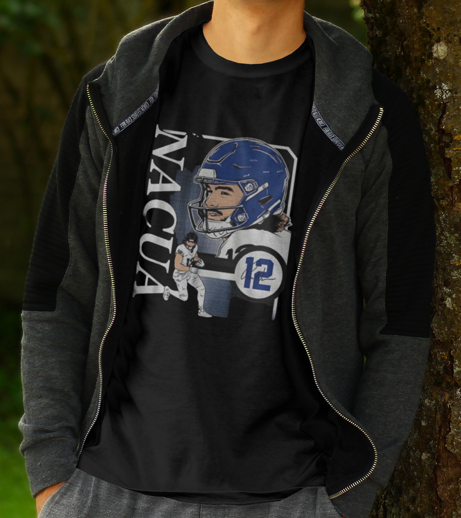 Puka Nacua Los Angeles Rams NFL Football 12 Signature Collage T-Shirt