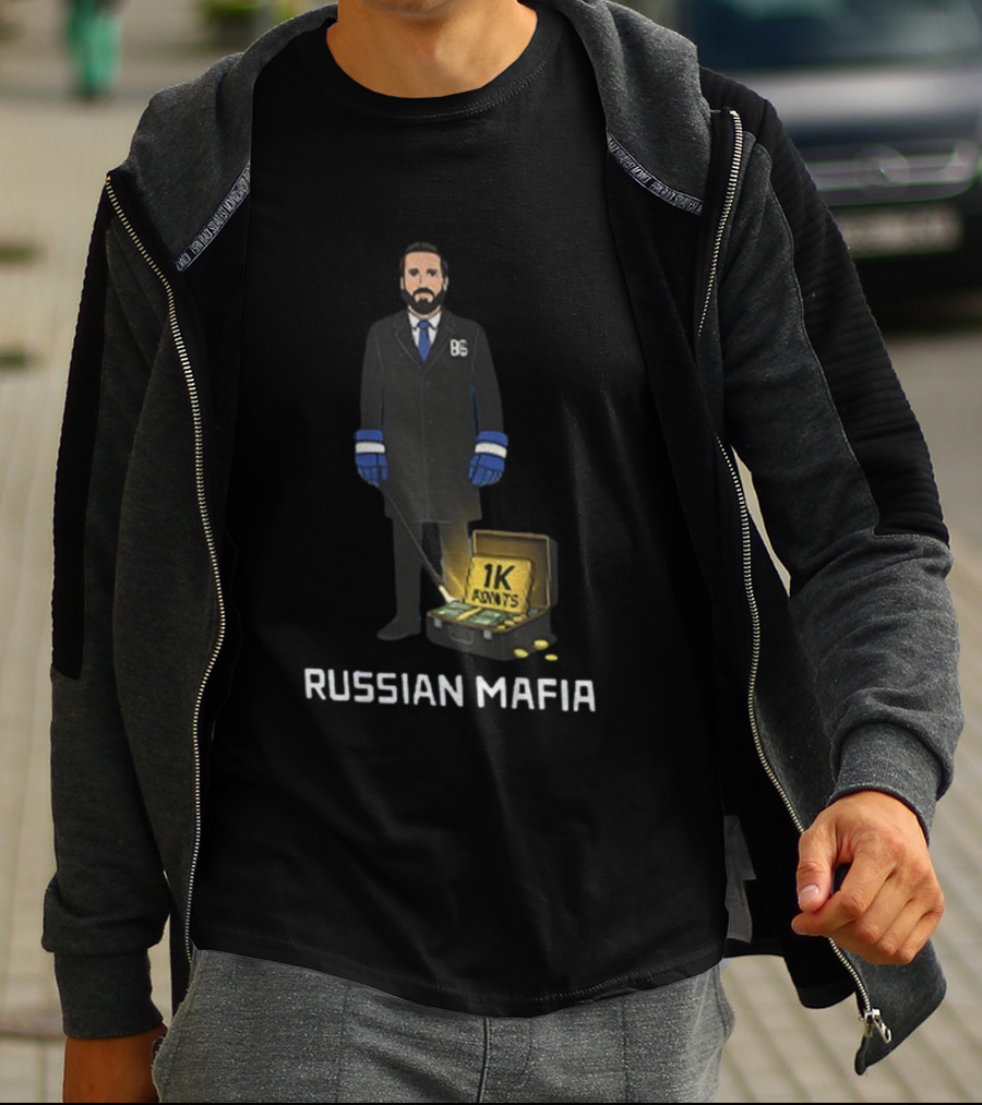 Russian Mafia Nikita Kucherov 1K Points Milestone Tampa Bay Lightning T-Shirt