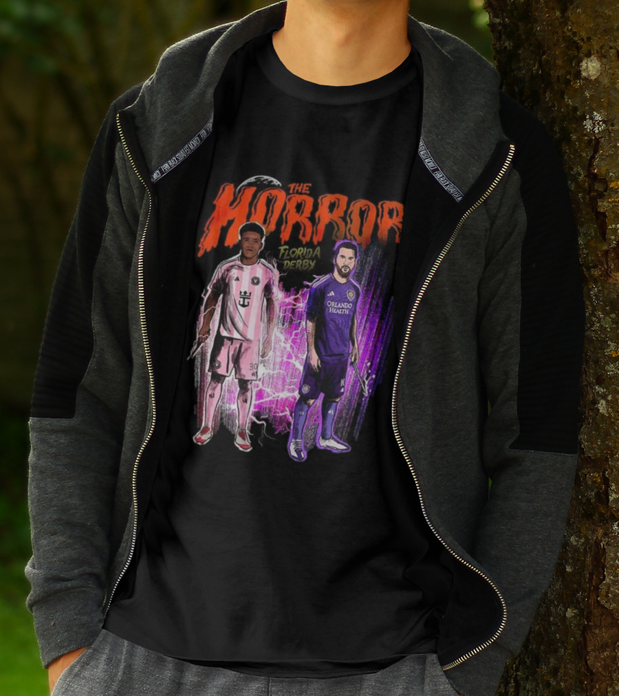 Florida Derby Horror Halloween With Miami And Orlando Players T-Shirt