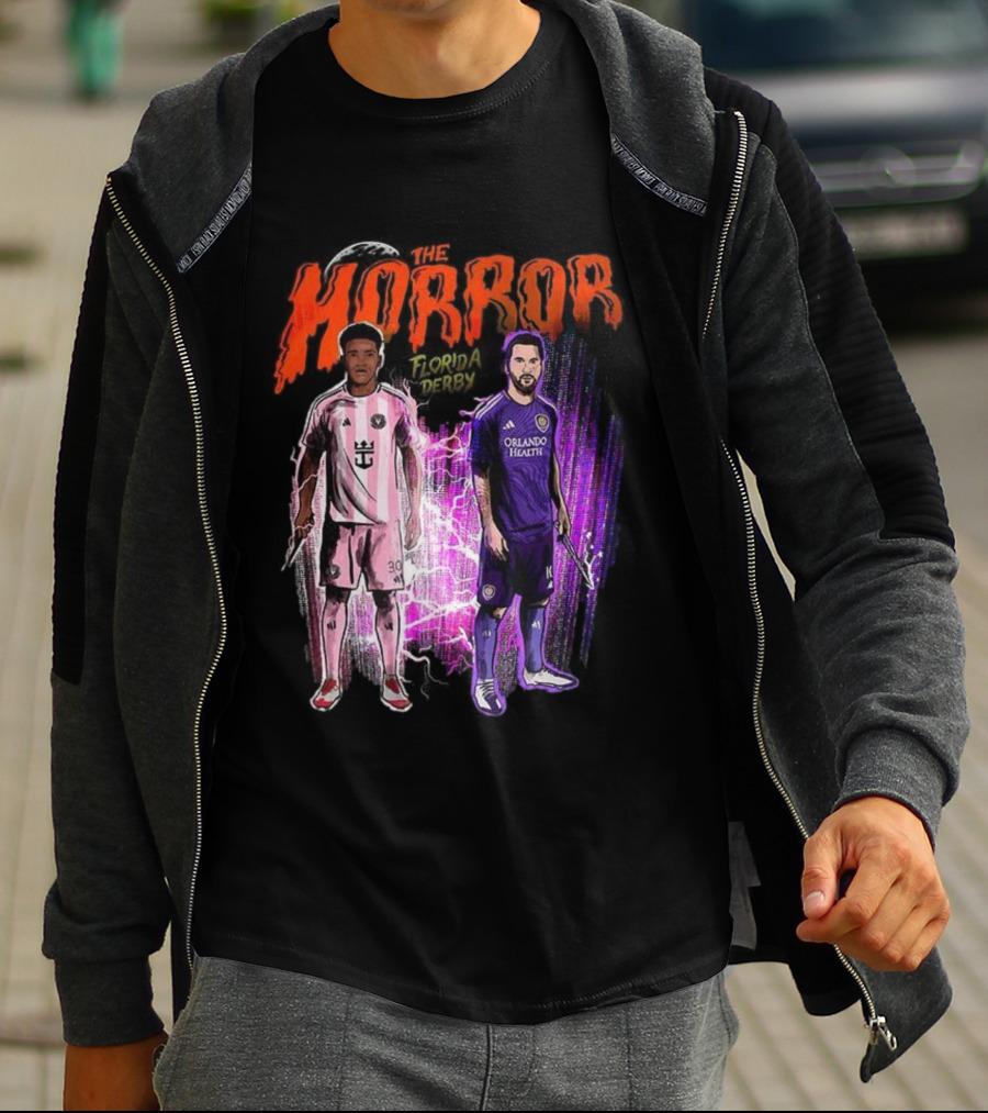Florida Derby Horror Halloween With Miami And Orlando Players T-Shirt