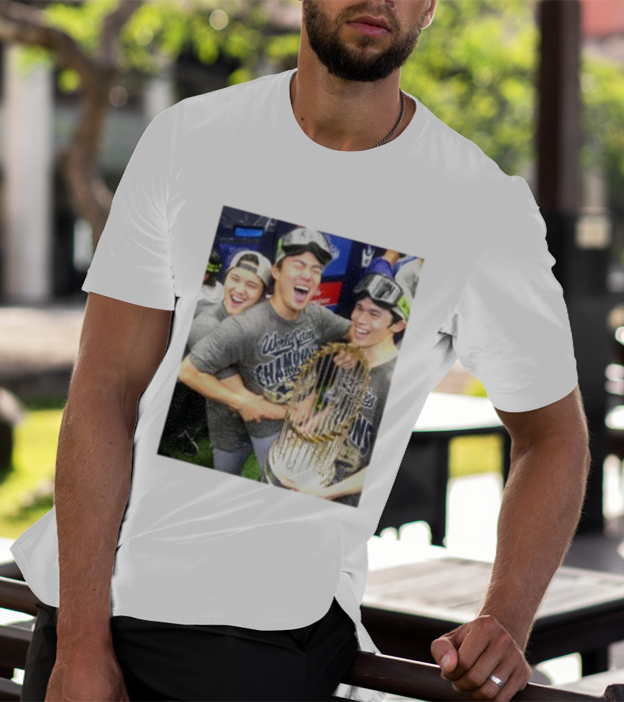 Los Angeles Dodgers World Series Champions 2025 Celebration Moment T-Shirt