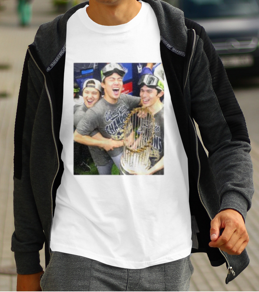 Los Angeles Dodgers World Series Champions 2025 Celebration Moment T-Shirt