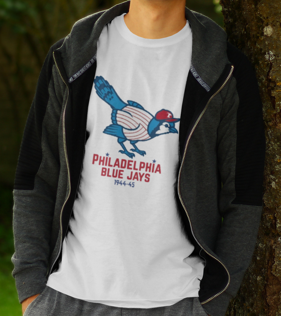 Philadelphia Blue Jays 1944-1945 Mascot Collaboration Phillies Blue Jays T-Shirt