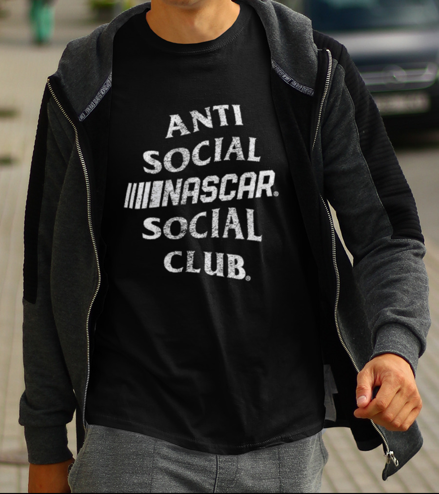 Anti Social Social Club NASCAR Collaboration Speed Graphic T-Shirt