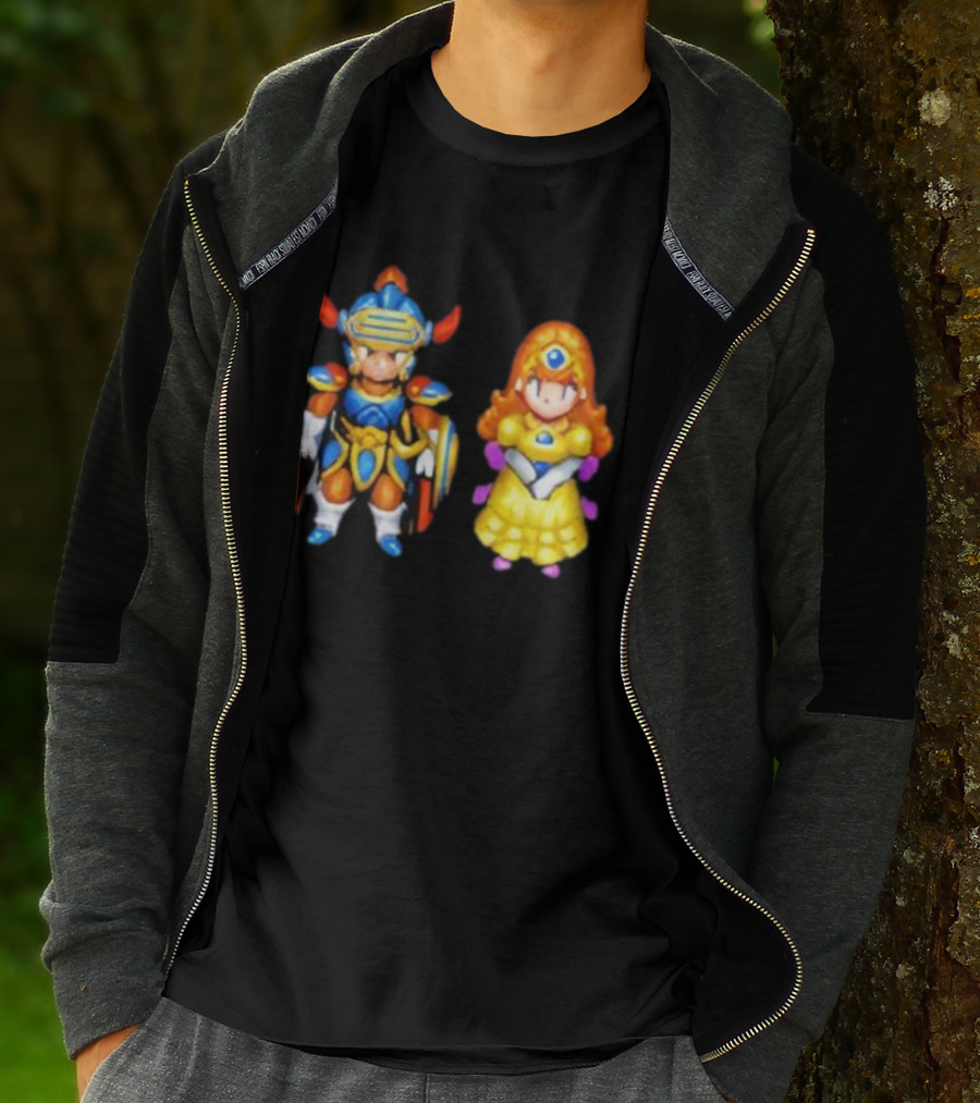 Dragon Quest I & II HD-2D Remake Hero And Princess Character Graphics T-Shirt