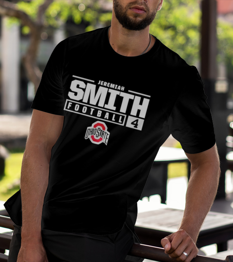Jeremiah Smith Football 4 Ohio State Buckeyes T-Shirt
