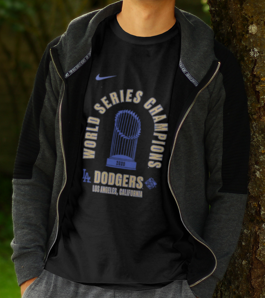Nike Los Angeles Dodgers 2025 World Series Champions California T-Shirt