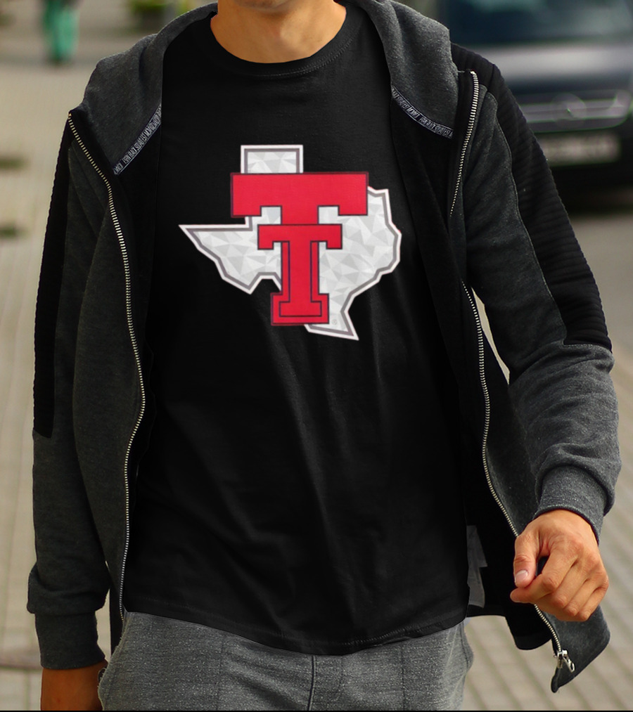 Texas Tech Red Raider Galvanized Pride State Emblem T-Shirt