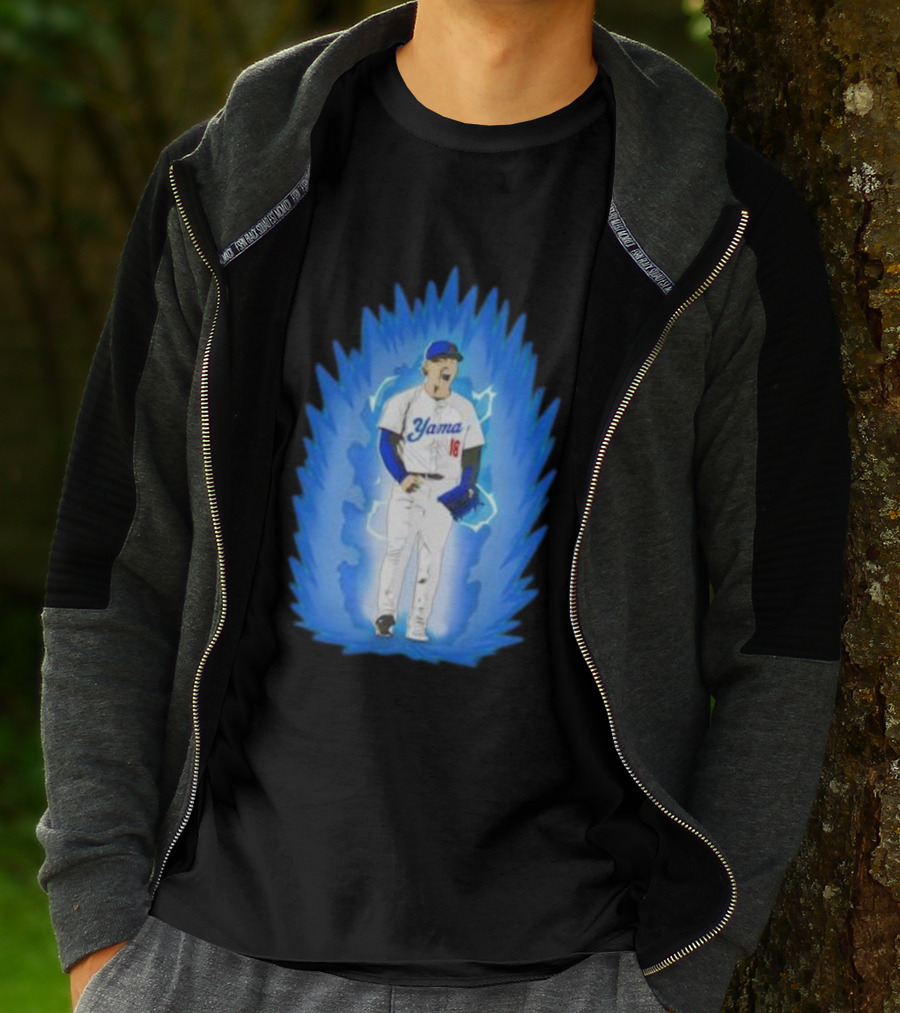 Yoshinobu Yamamoto Super Saiyan Yama 18 Los Angeles Dodgers T-Shirt