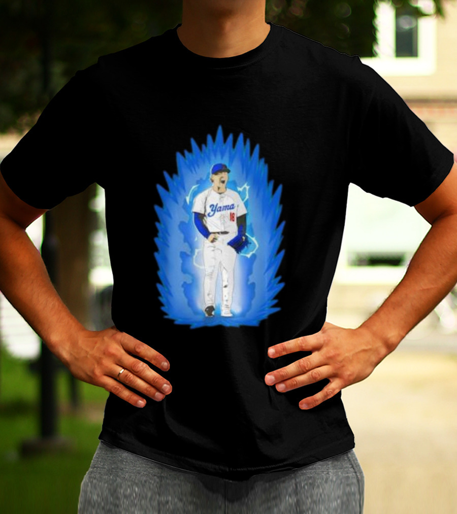 Yoshinobu Yamamoto Super Saiyan Yama 18 Los Angeles Dodgers T-Shirt