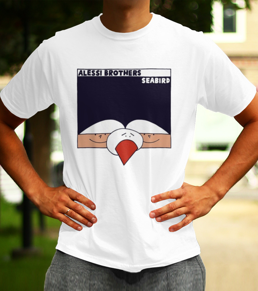 Alessi Brothers Seabird Cartoon Style Duo With Seagull T-Shirt