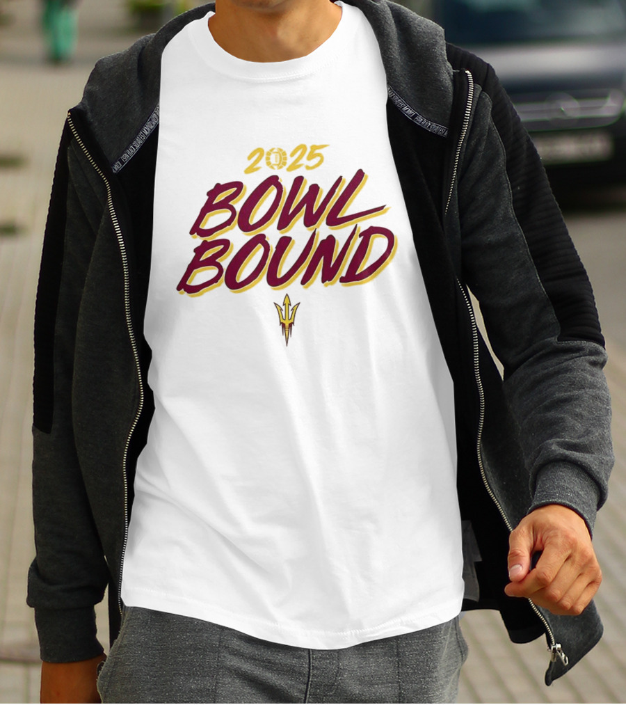 Arizona State Sun Devils 2025 Bowl Bound Football Team Victory T-Shirt