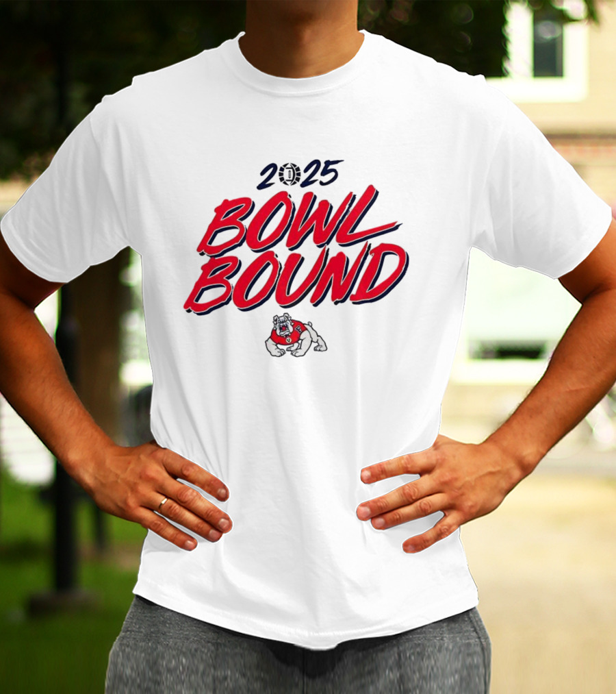 Fresno State Bulldogs 2025 Bowl Bound Football Team Spirit T-Shirt