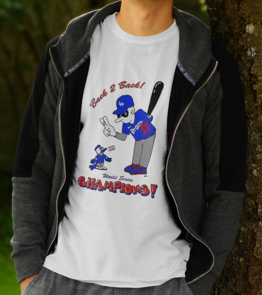 LA Dodgers Toronto Blue Jays Back 2 Back Champions T-Shirt
