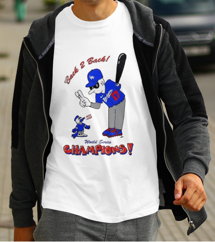 LA Dodgers Toronto Blue Jays Back 2 Back Champions T-Shirt