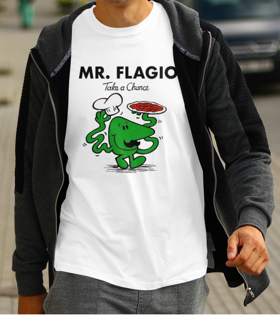Mr. Flagio Take A Chance Chef Pizza T-Shirt
