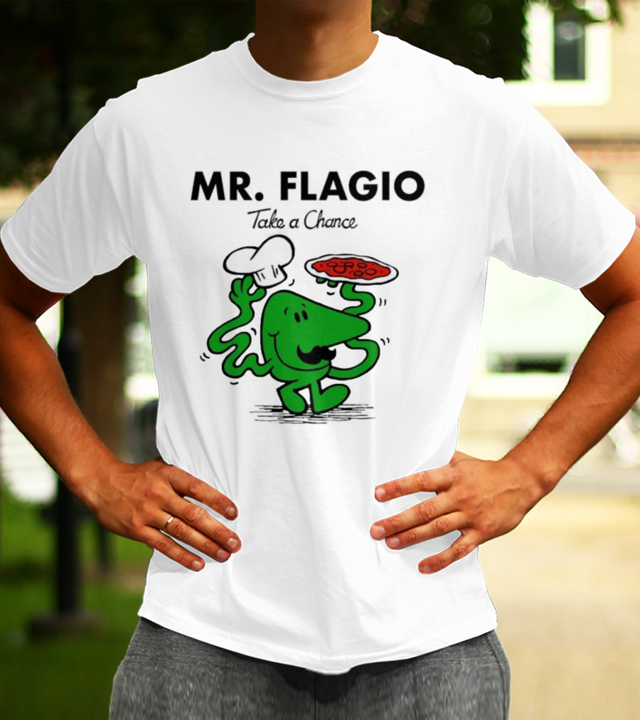 Mr. Flagio Take A Chance Chef Pizza T-Shirt