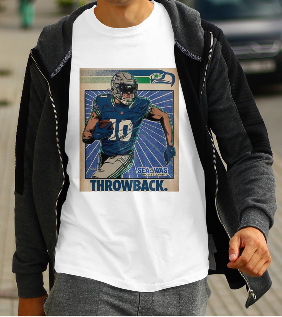 Seattle Seahawks Vs Washington Commanders Nov 2 Throwback NFL 2025 T-Shirt