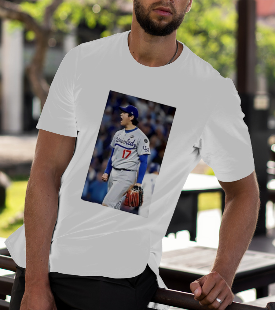 Shohei Ohtani Uncoded LA Player Number 17 T-Shirt