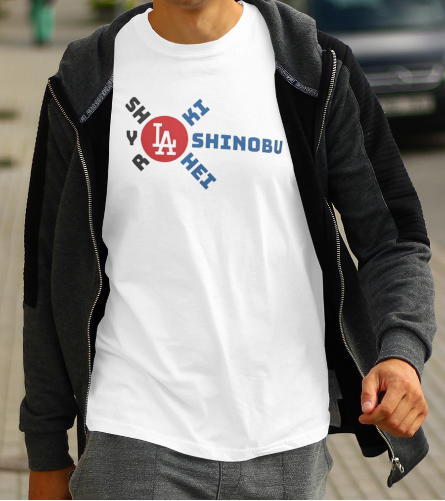 Shohei Roki Shinobu Hei LA Japan Baseball T-Shirt
