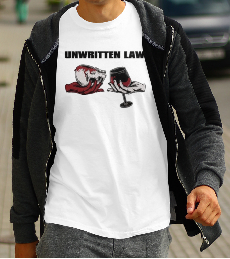 Unwritten Law Beggars Skull And Wine Glass Graphic T-Shirt