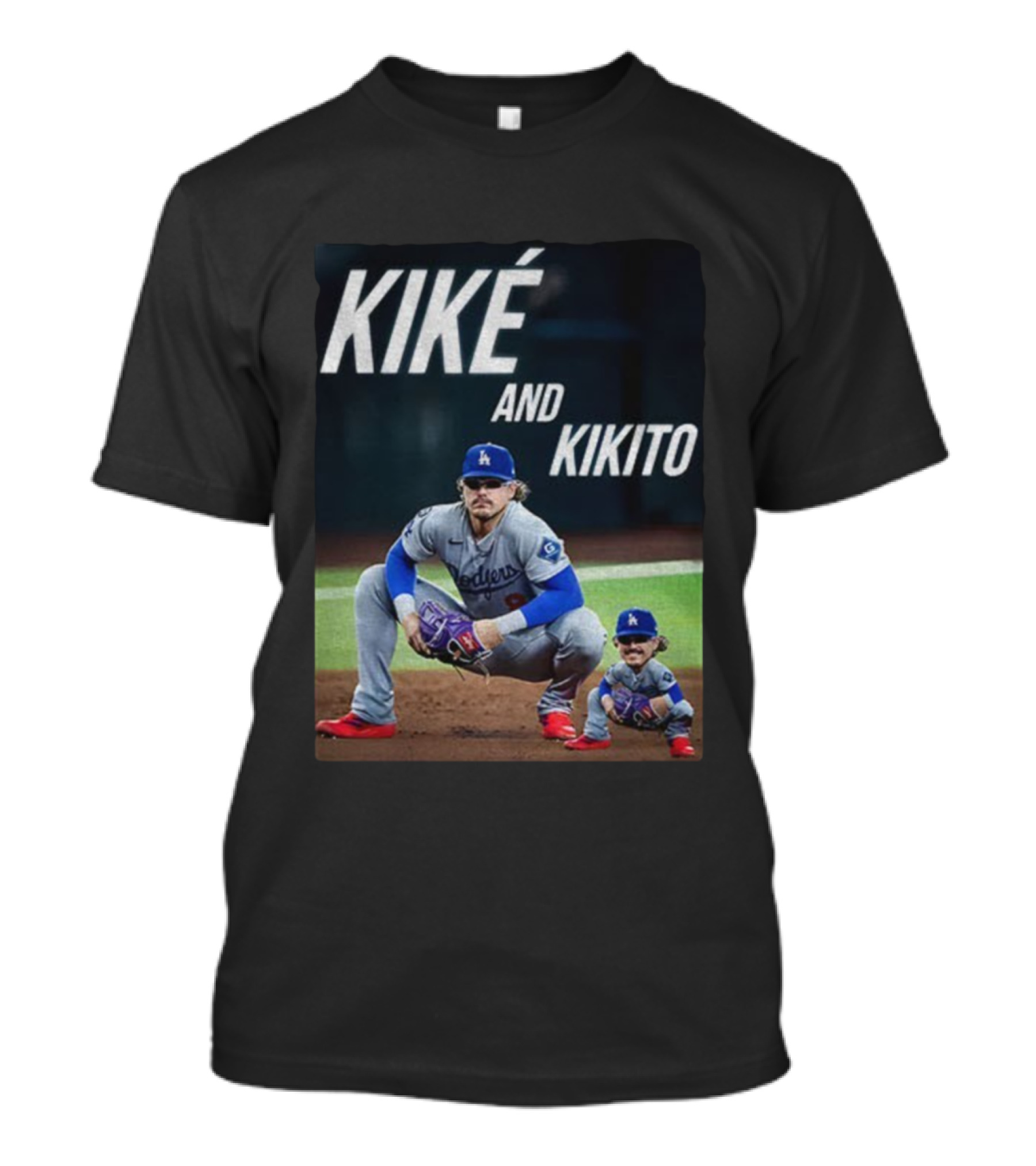 Dodgers Kiké And Kikito Photo T-Shirt