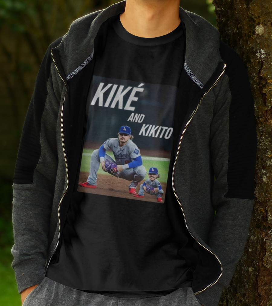 Dodgers Kiké And Kikito Photo T-Shirt