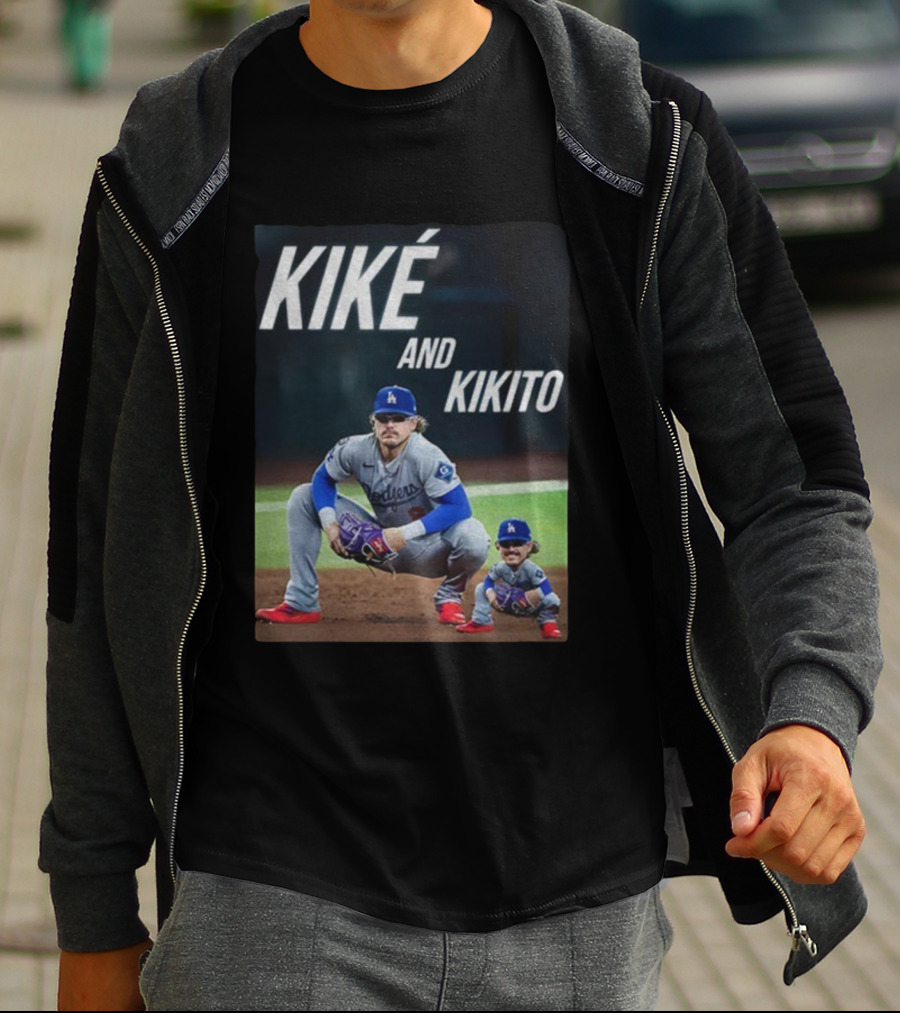 Dodgers Kiké And Kikito Photo T-Shirt