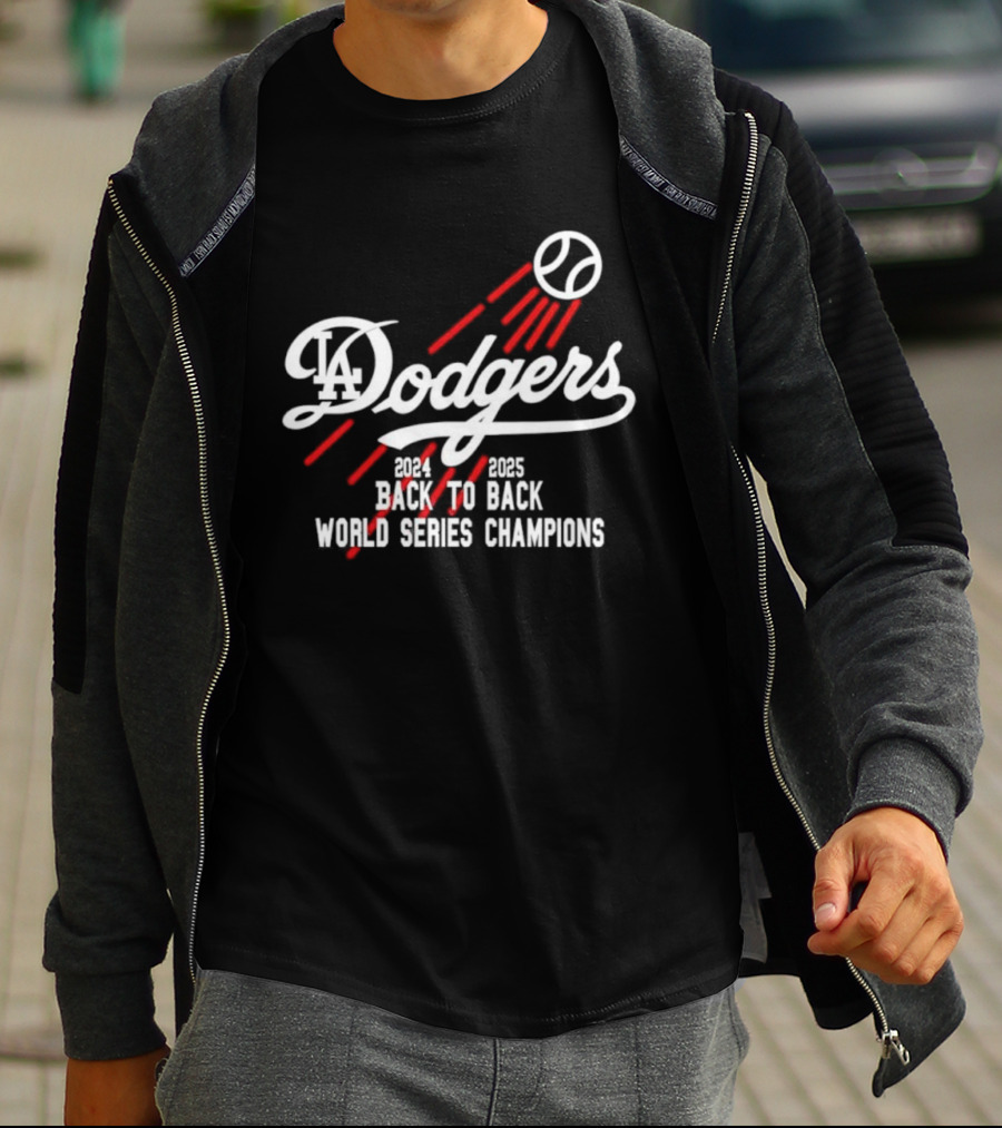 LA Dodgers 2024 2025 Back To Back World Series Champions T-Shirt